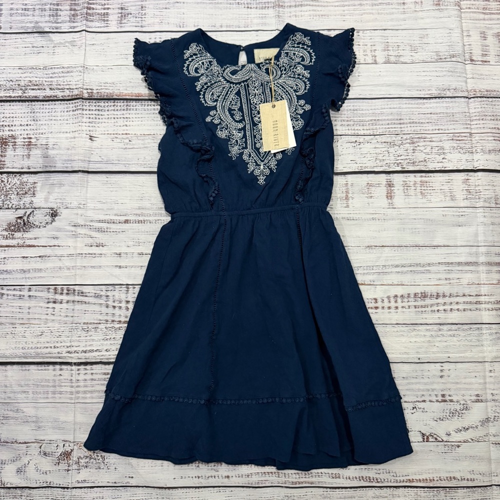 Navy blue dress by moon river size extra small